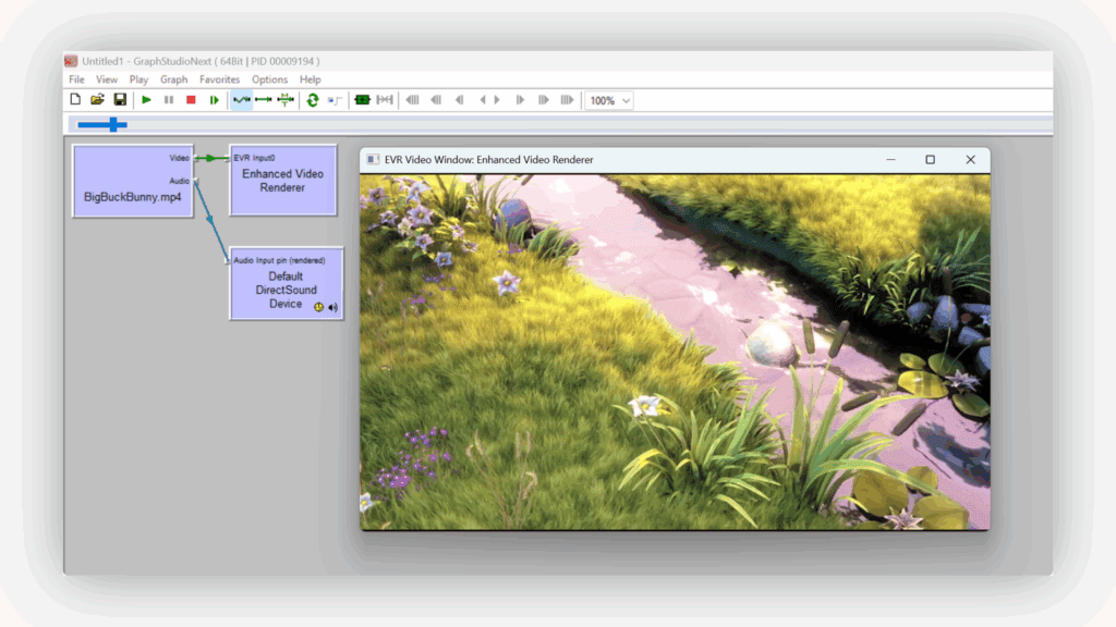 VLC Source Filter in GraphStudio